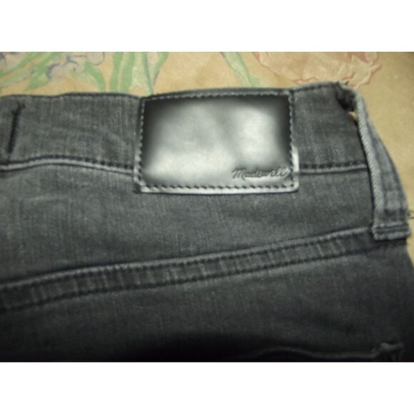 Madewell Roadtripper Jeans Womens 28 Dark Gray Black Ankle Mid Rise Skinny MB385 - Picture 11 of 14